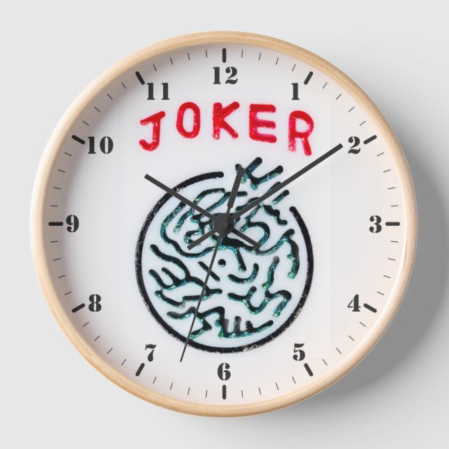 MahJong game symbol Joker tile Clock (Front)