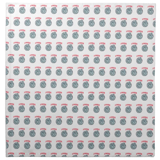MahJong game symbol Joker tile Cloth Napkin (Front)