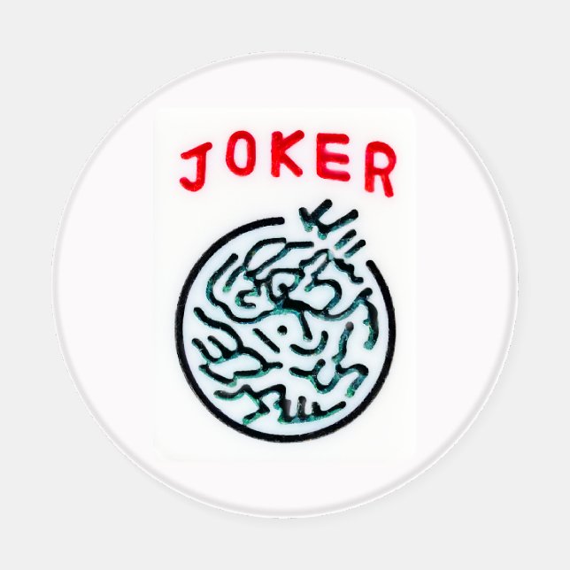 MahJong game symbol Joker tile Coaster Set (Single)