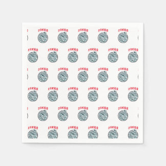 MahJong game symbol Joker tile Napkins