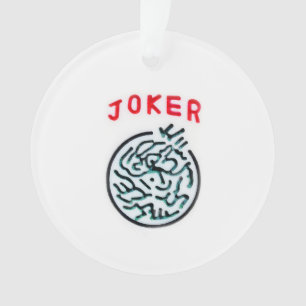 MahJong game symbol Joker tile Ornament