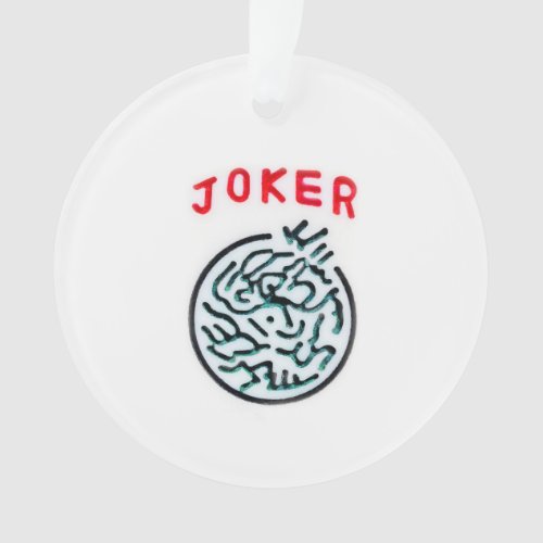 MahJong game symbol Joker tile Ornament