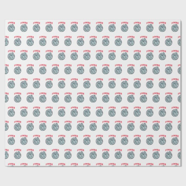 MahJong game symbol Joker tile Wrapping Paper (Flat)