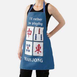 Mahjong Game Tiles Design Apron