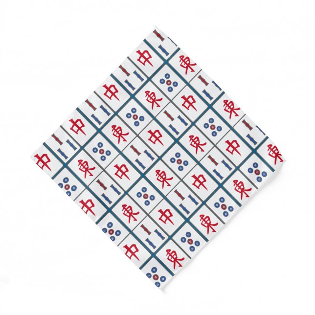 Mahjong Game Tiles Design Bandana (Front)