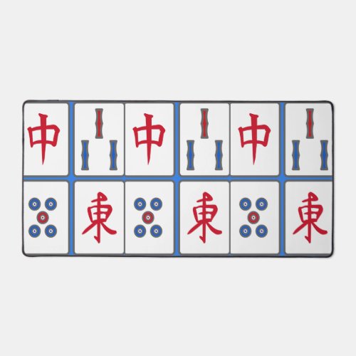 Mahjong Game Tiles Design Desk Mat