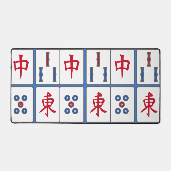 Mahjong Game Tiles Design Desk Mat