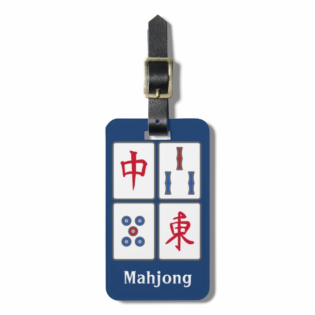 Mahjong Game Tiles Design Luggage Tag