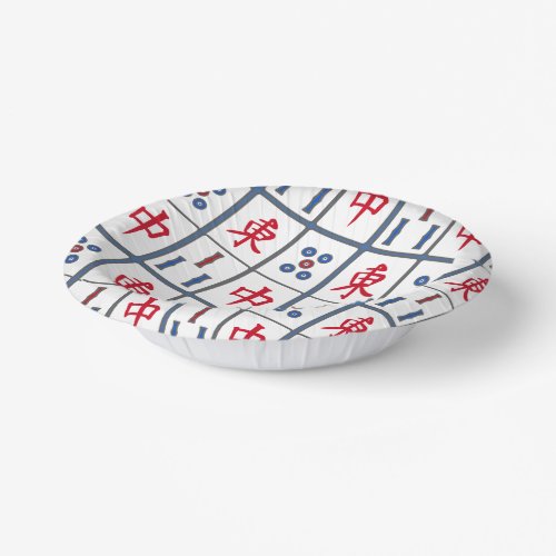Mahjong Game Tiles Design Paper Bowls