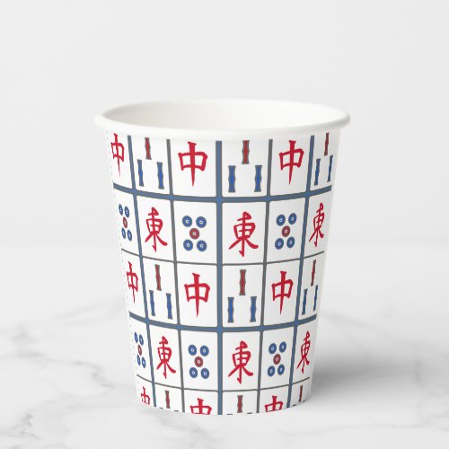 Mahjong Game Tiles Design Paper Cups