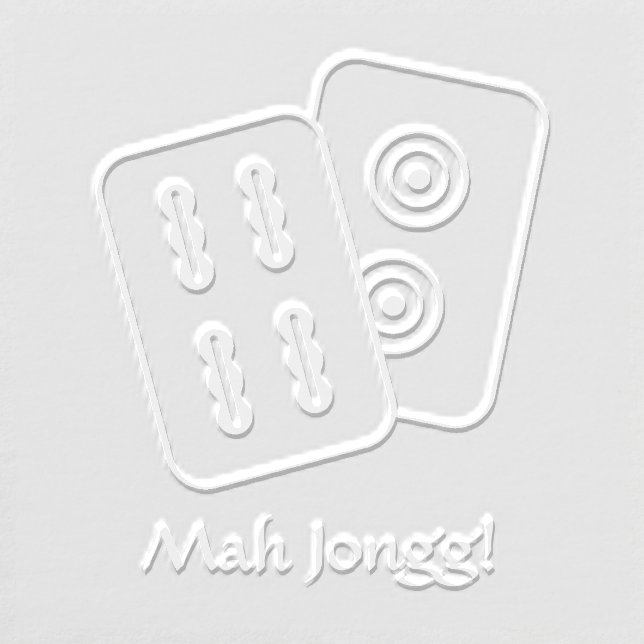 Mahjong Game Tiles Embosser (Design)