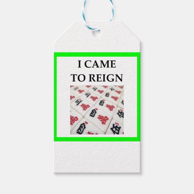 mahjong gift tags (Front)