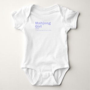 Mahjong Girl - Mahjong Baby Bodysuit