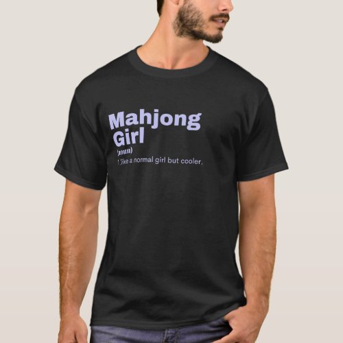 Mahjong Girl _ Mahjong T_Shirt