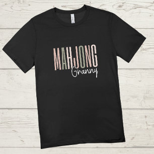 Mahjong granny   Funny mahjong  T-Shirt