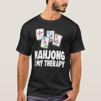 Mahjong Is My Therapy Tee Women Game Lovers
