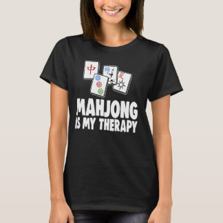 Mahjong Is My Therapy Tee Women Game Lovers