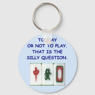 mahjong keychain