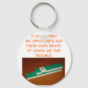 mahjong keychain