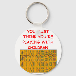 mahjong keychain