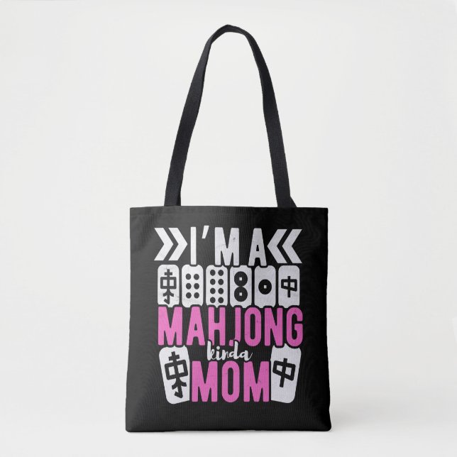 Mahjong kinda mom | Funny mahjong Tote Bag (Front)