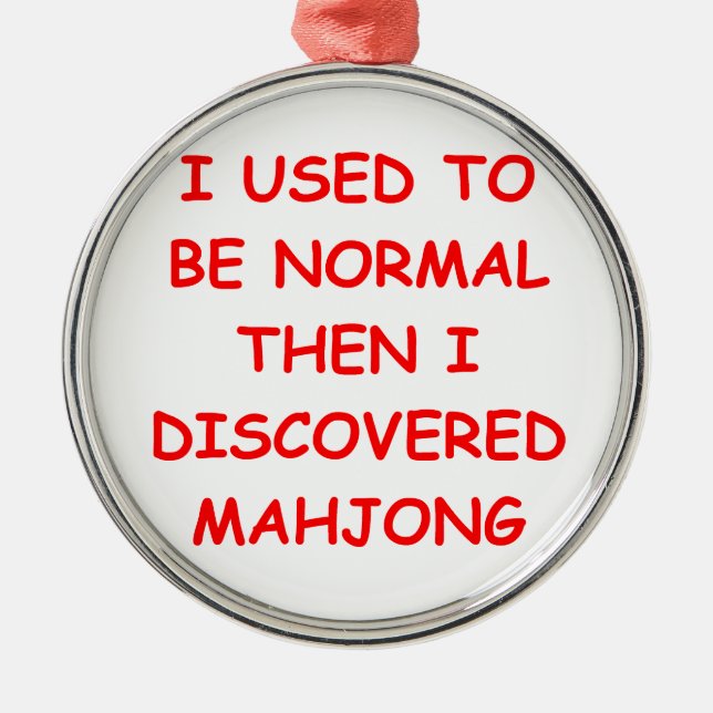 mahjong metal ornament (Front)