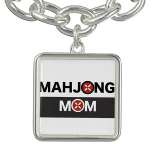 Mahjong Mom O Replaced with MJ Flower Design Bracelet