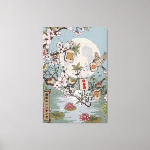Mahjong Moonrise Canvas Print