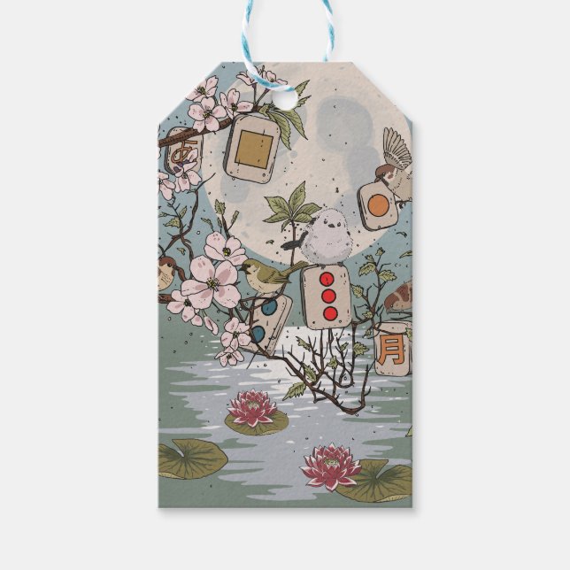 Mahjong Moonrise Gift Tags (Front)