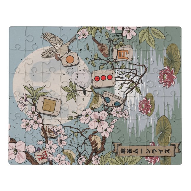 Mahjong Moonrise Jigsaw Puzzle (Puzzle Horizontal)