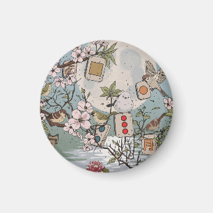 Mahjong Moonrise Magnet