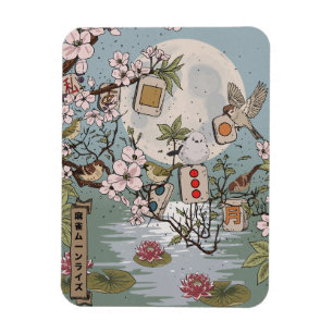 Mahjong Moonrise Magnet