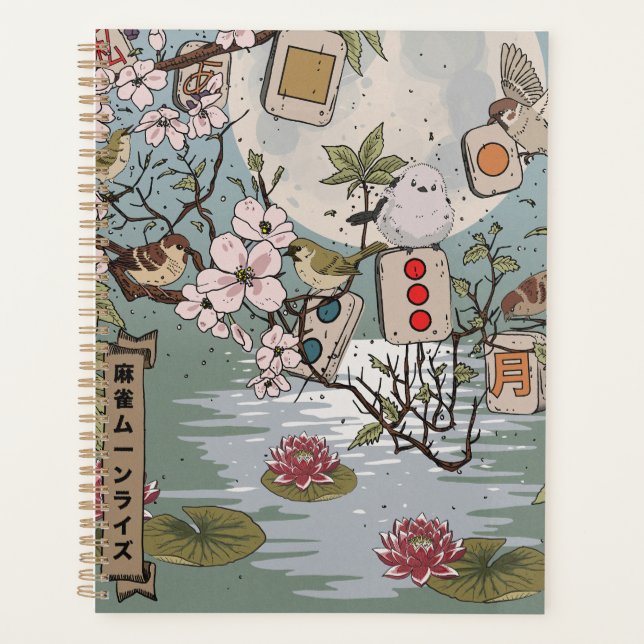 Mahjong Moonrise Planner (Front)