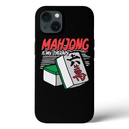 Mahjong My Therapy Chinese Board Game MahJongg Pla iPhone 13 Case