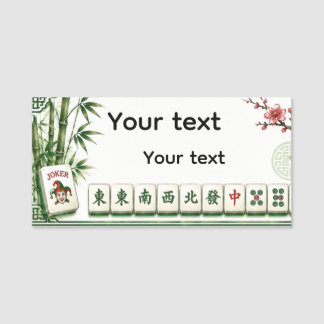 Mahjong Name Tag