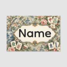 Mahjong Name Tag