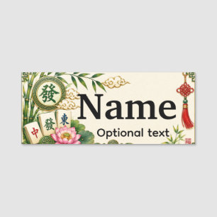 Mahjong Name Tag