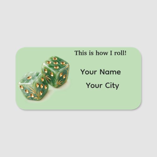 Mahjong Name Tag