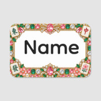 Mahjong Name Tag