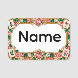 Mahjong Name Tag