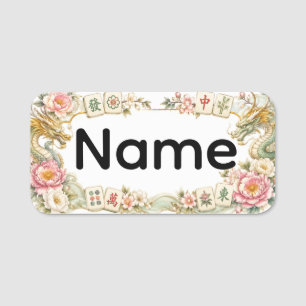 Mahjong name tag tags Mahjongg