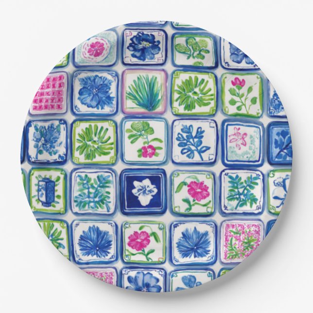 Mahjong Paper Plates (Front)