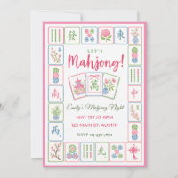 Mahjong Party Pastel Tile Border 