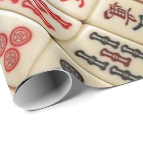 Mahjong pattern wrapping paper