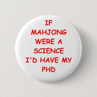 mahjong pinback button