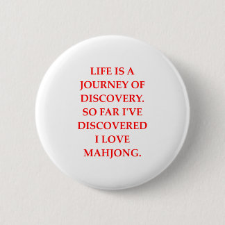 MAHJONG PINBACK BUTTON