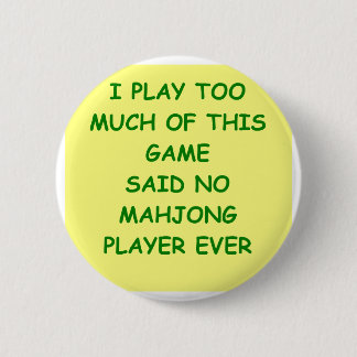 mahjong pinback button