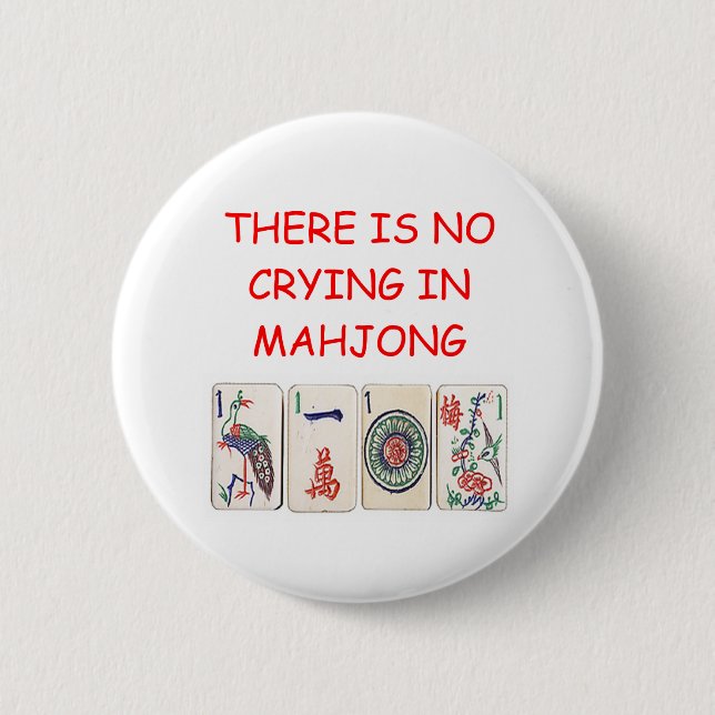 MAHJONG PINBACK BUTTON (Front)