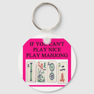 MAHJONG player Keychain