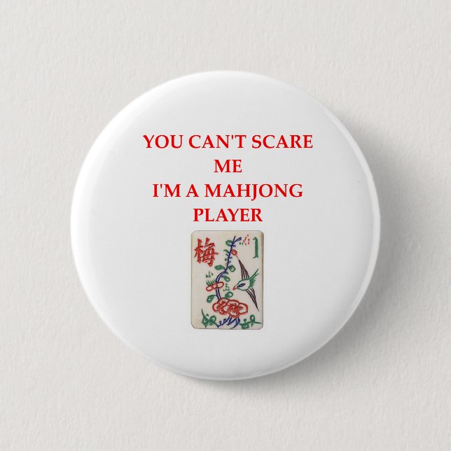 MAHJONG.png Pinback Button (Front)
